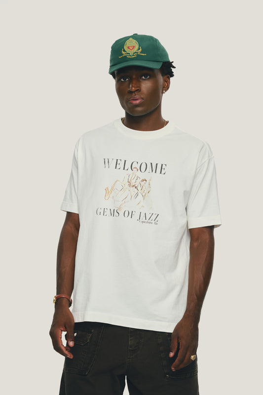 T-Shirt Regular Fit Gems of Jazz - Off White