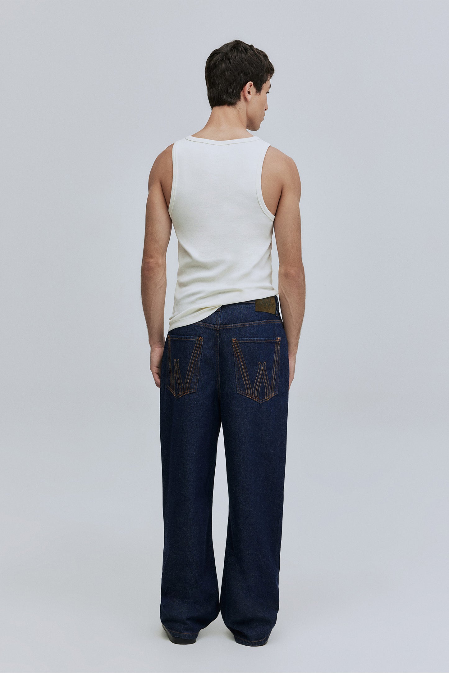 Calça Jeans Baggy Hering + Welcome - Azul Indigo