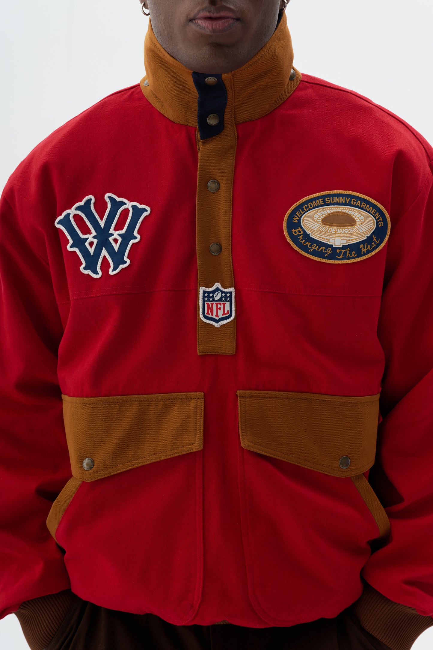 Jaqueta Anorak Gunslinger x NFL - Vermelho