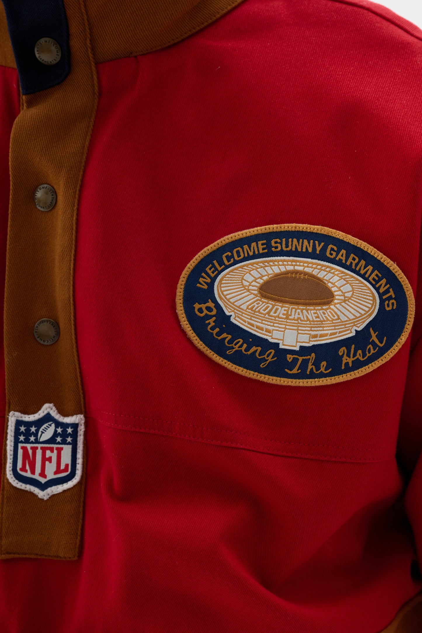 Jaqueta Anorak Gunslinger x NFL - Vermelho