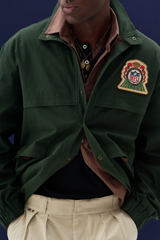 Jaqueta Coach x NFL - Verde Militar