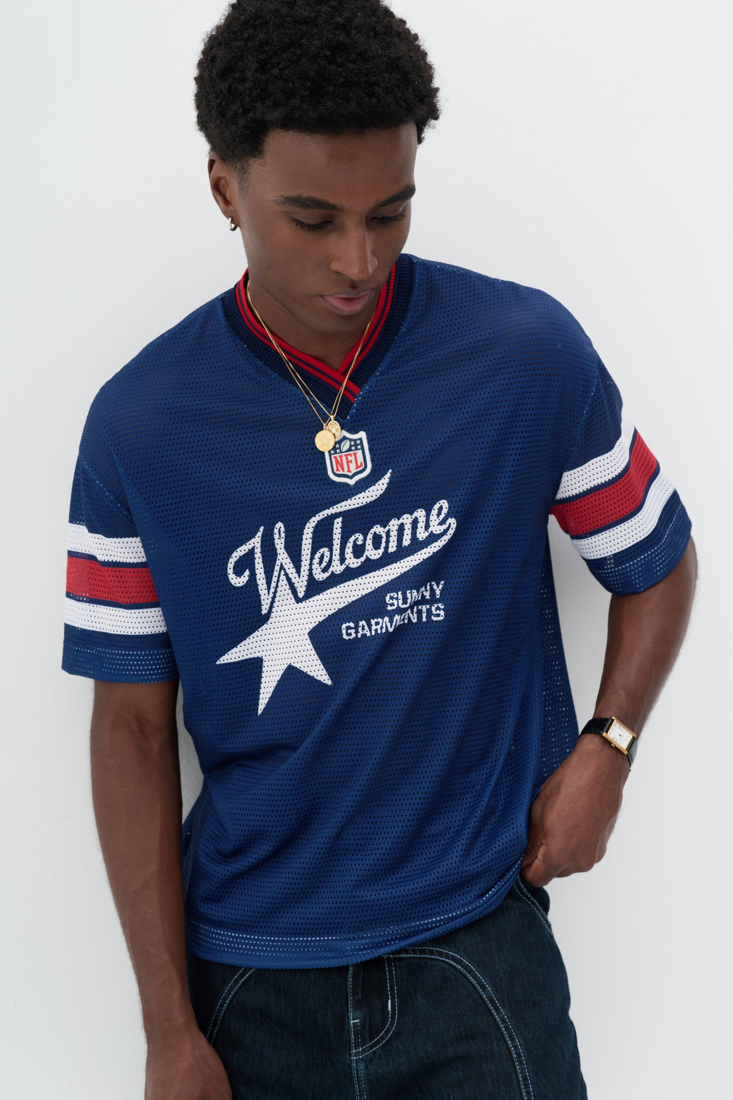 Camisa Jersey x NFL - Azul
