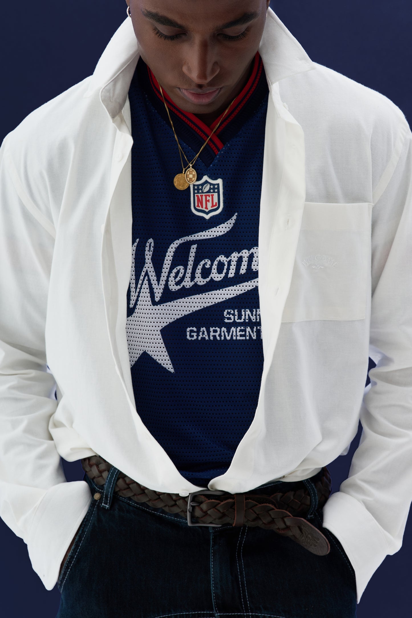 Camisa Jersey x NFL - Azul