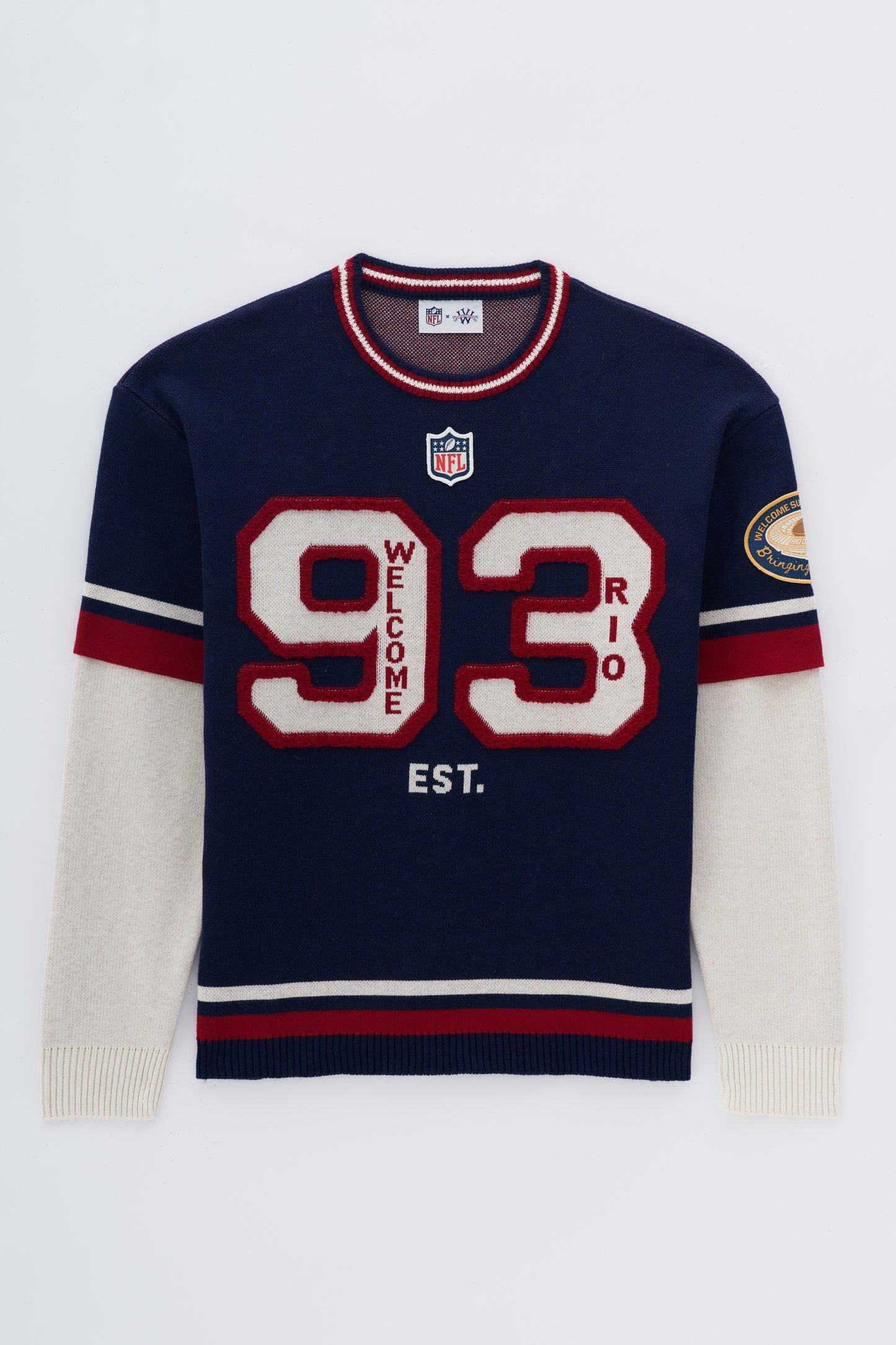 Camisa Jersey Tricô x NFL - Azul