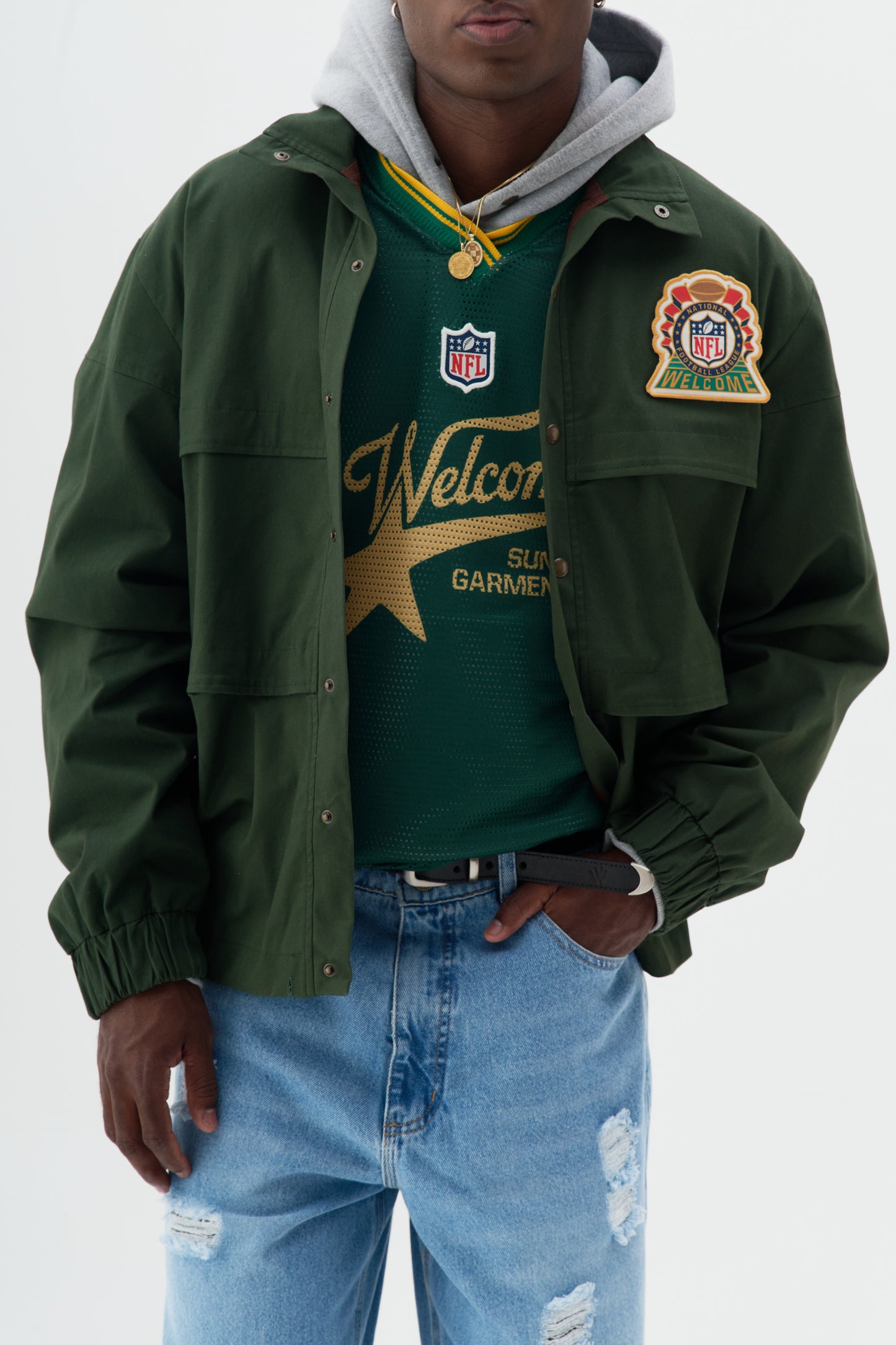 Camisa Jersey x NFL - Verde