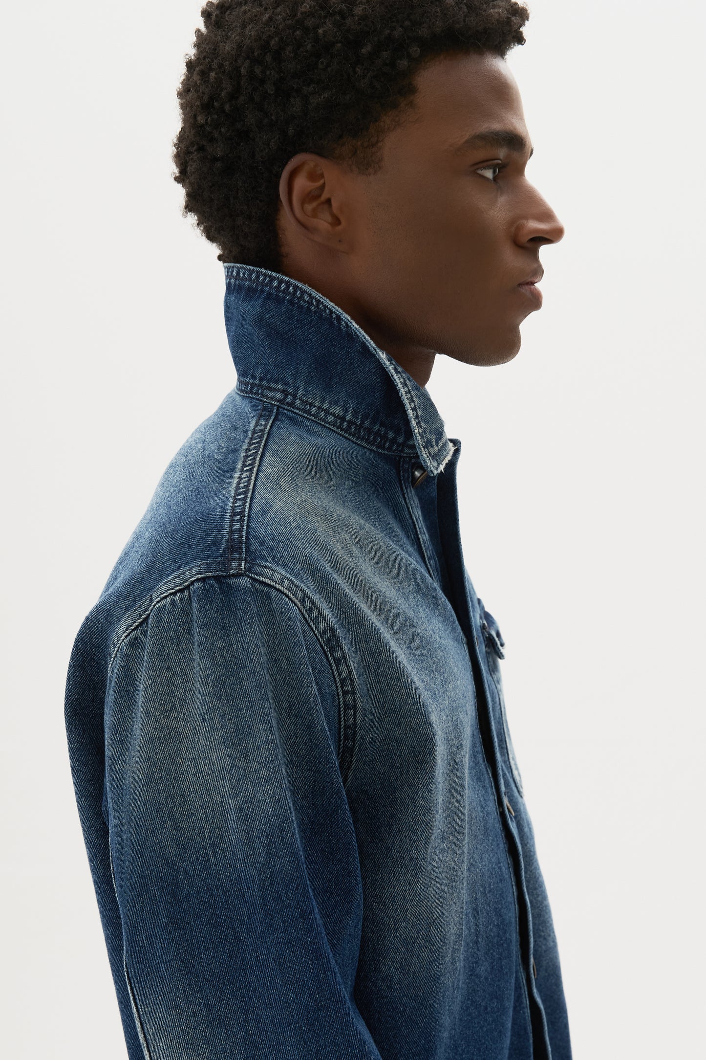 Jaqueta Jeans Worn x Egho - Azul Médio