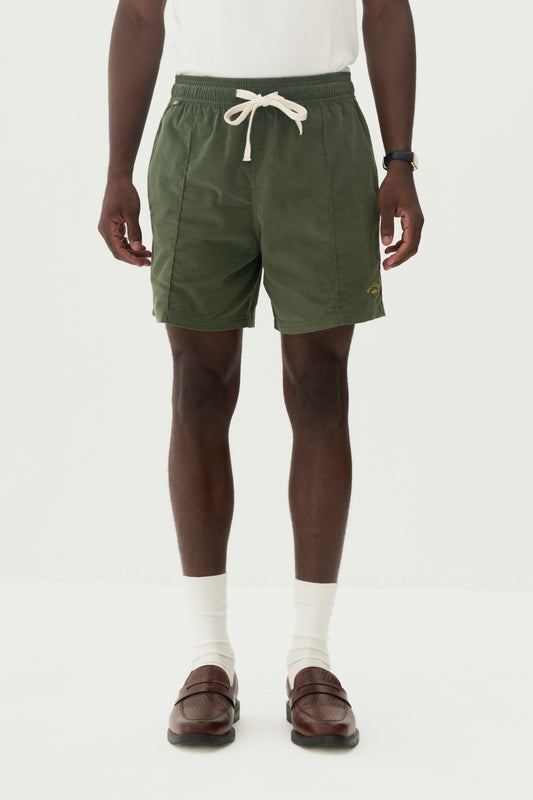 Short Elastico Veludo - Verde Militar