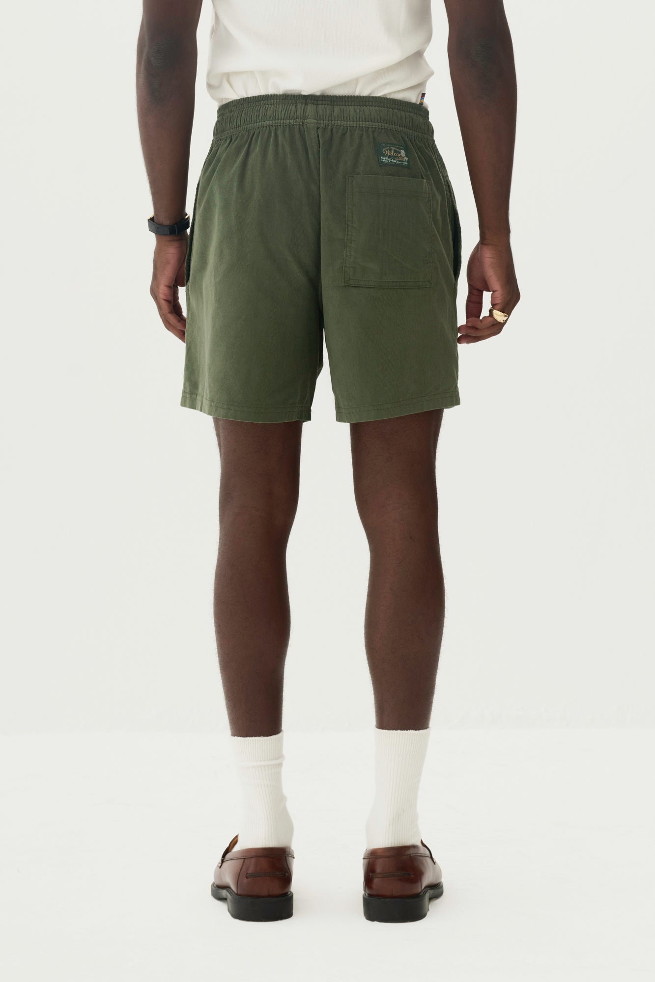 Short Elastico Veludo - Verde Militar