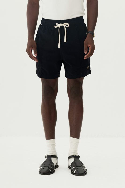 Short Elastico Veludo - Preto