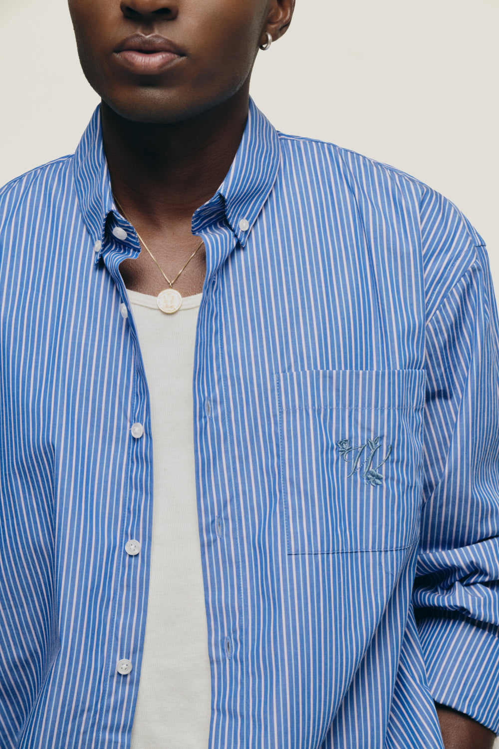 Camisa Listrada - Azul