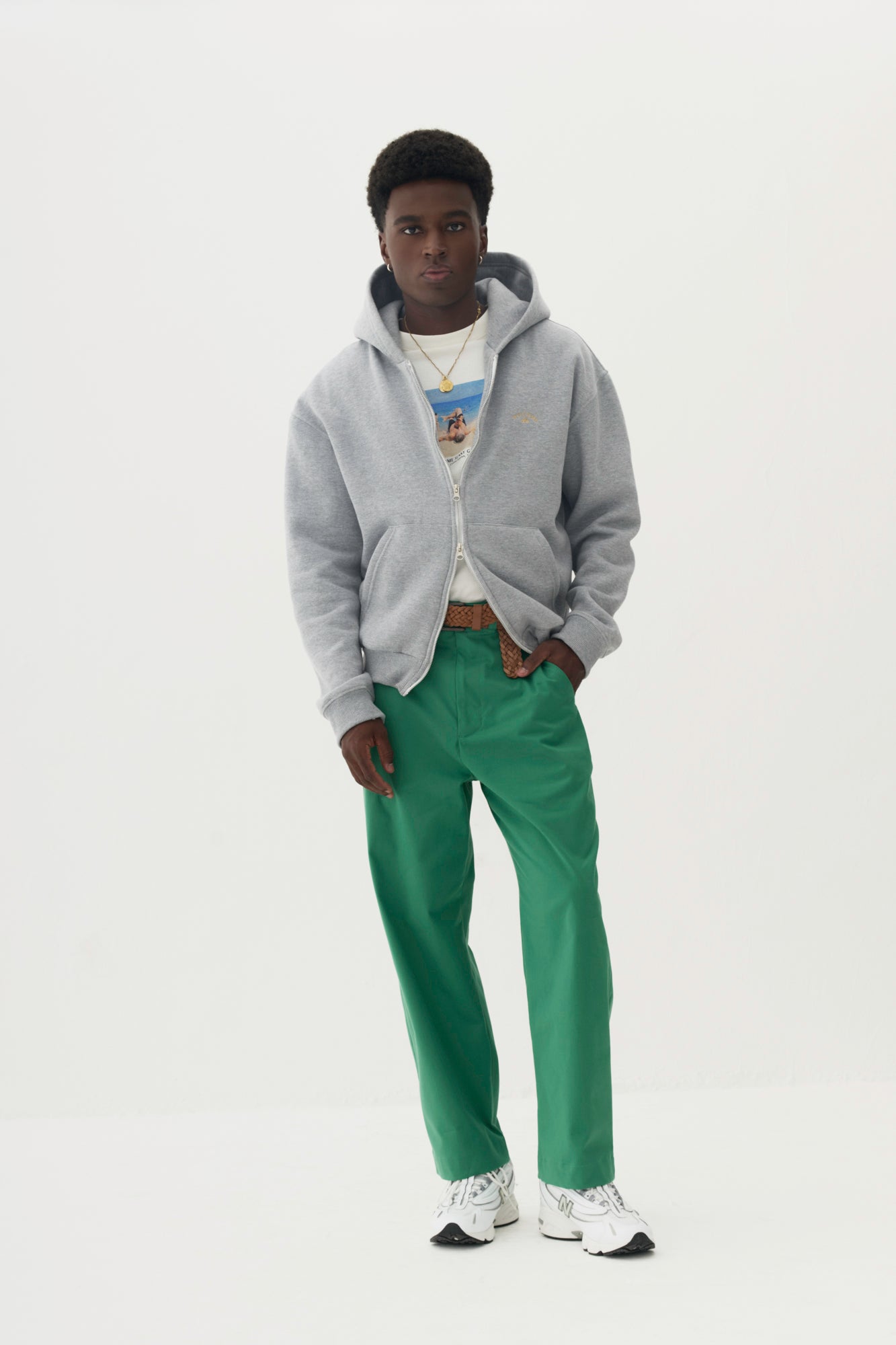 Calça Wide Chino - Verde – Welcome Rio