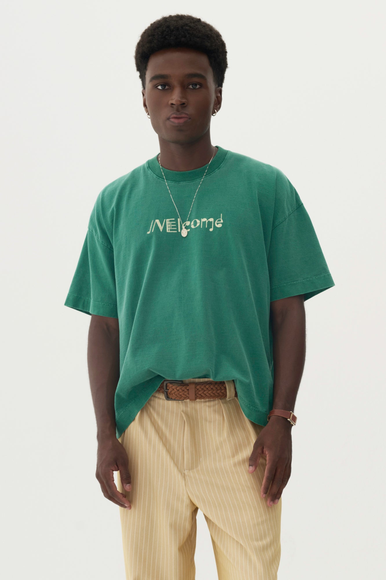 T-Shirt Boxy Fit Jazz Messenger - Verde – Welcome Rio