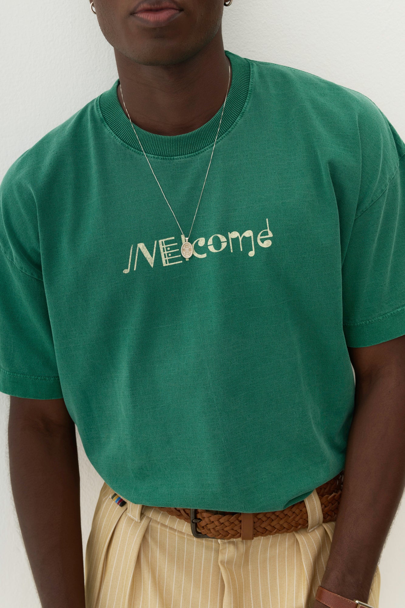 T-Shirt Boxy Fit Jazz Messenger - Verde – Welcome Rio