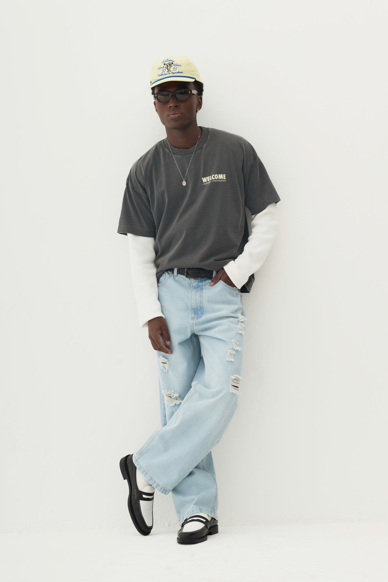 Calça Jeans Distressed - Azul Light