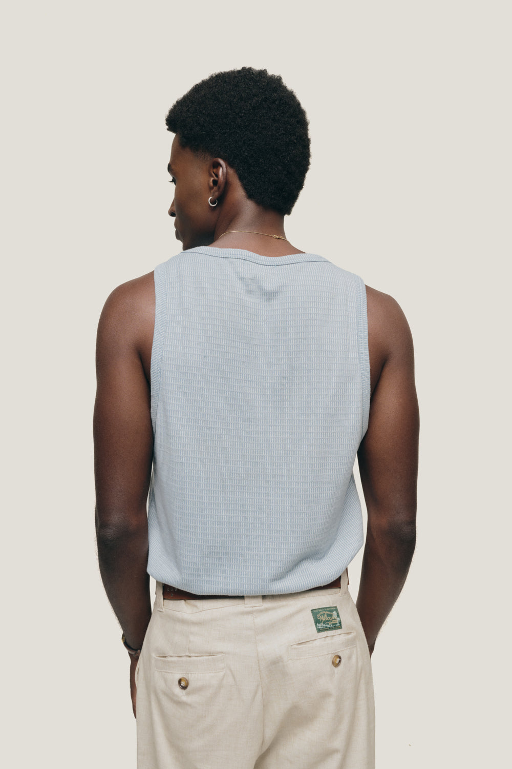 Regata Tricô - Azul