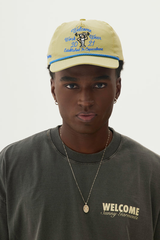 Boné Hard Work - Amarelo Butter