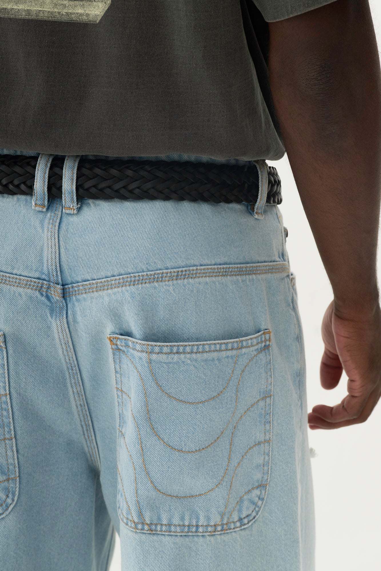 Calça Jeans Distressed - Azul Light