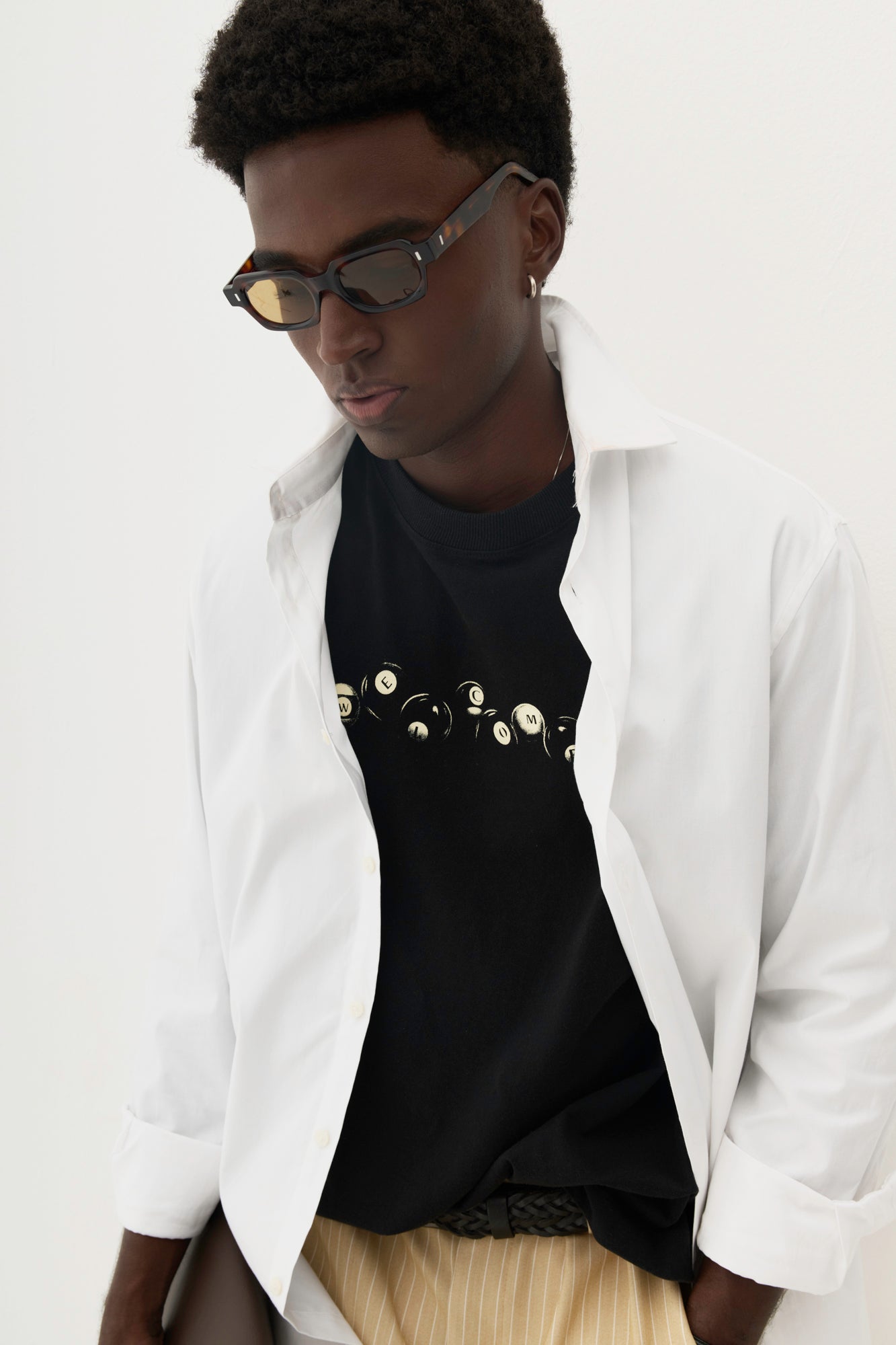 T-Shirt Regular Fit Billiard - Preta