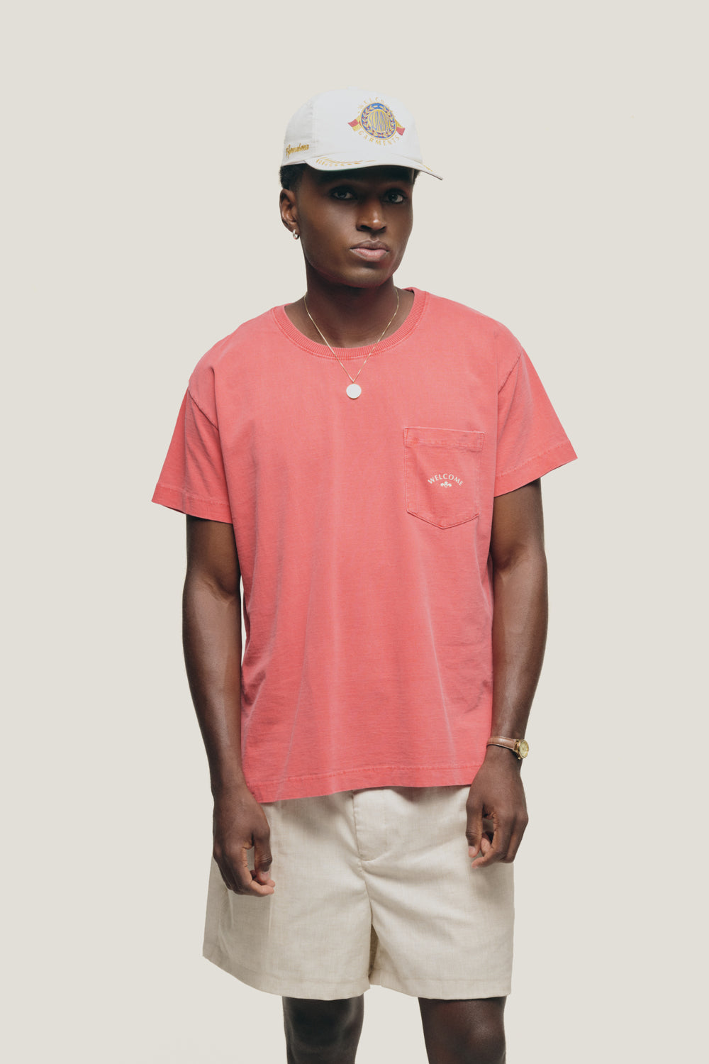 T-shirt Sunny Pocket - Magenta