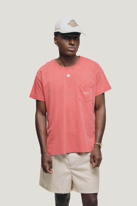 T-shirt Sunny Pocket - Magenta
