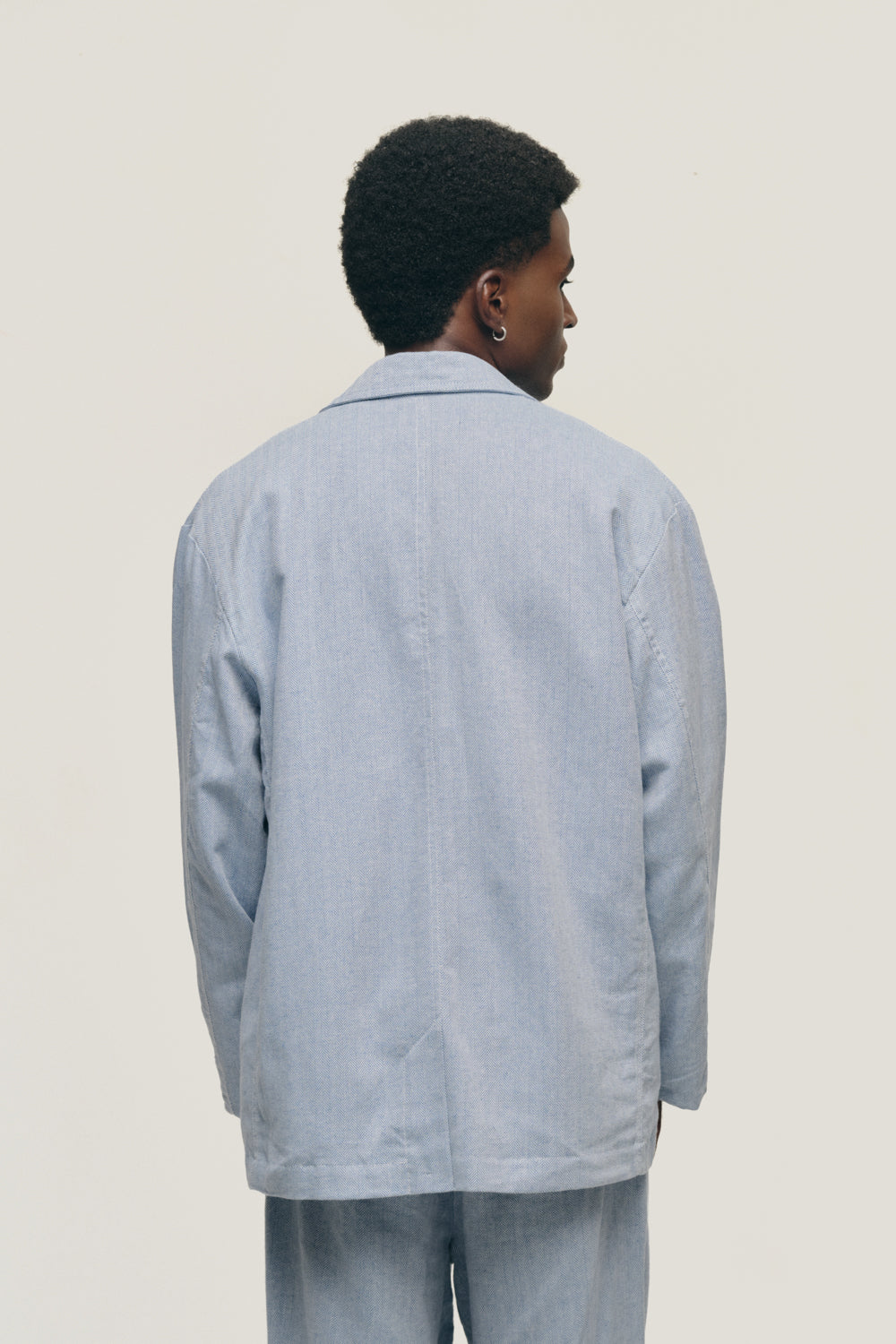 Blazer Sunny Herringbone - Azul