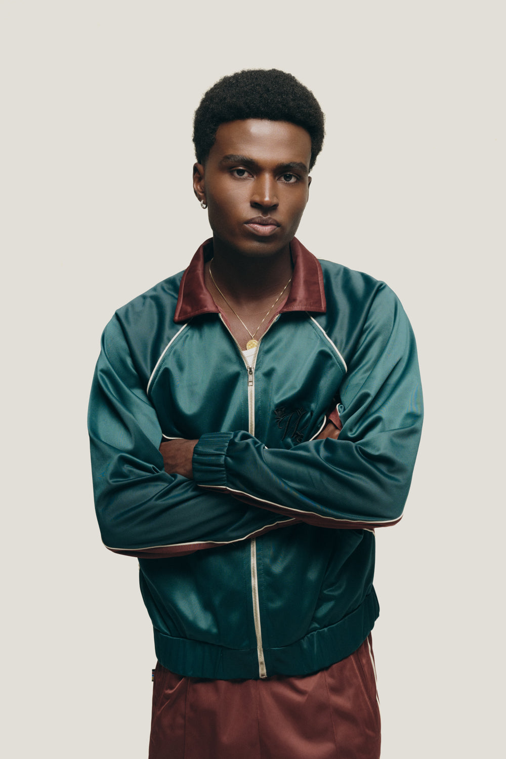 Jaqueta Tracksuit Galtieri - Verde e Marrom