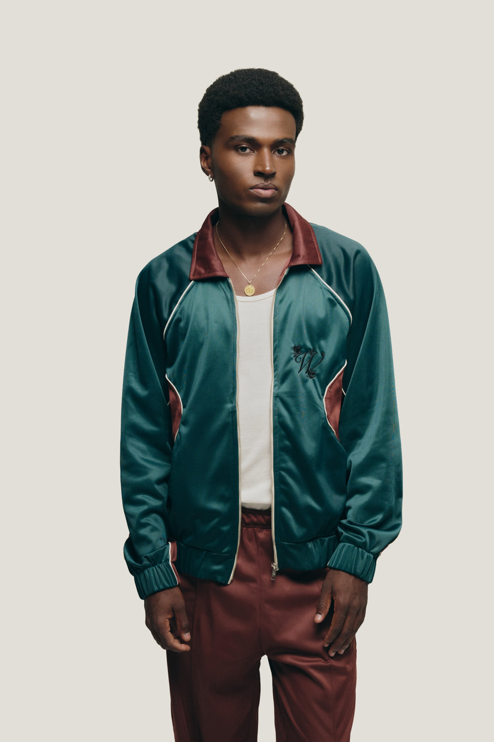 Jaqueta Tracksuit Galtieri - Verde e Marrom