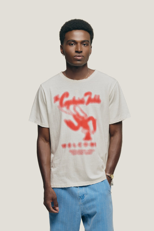 T-shirt Slim Fit Lobster - Off White