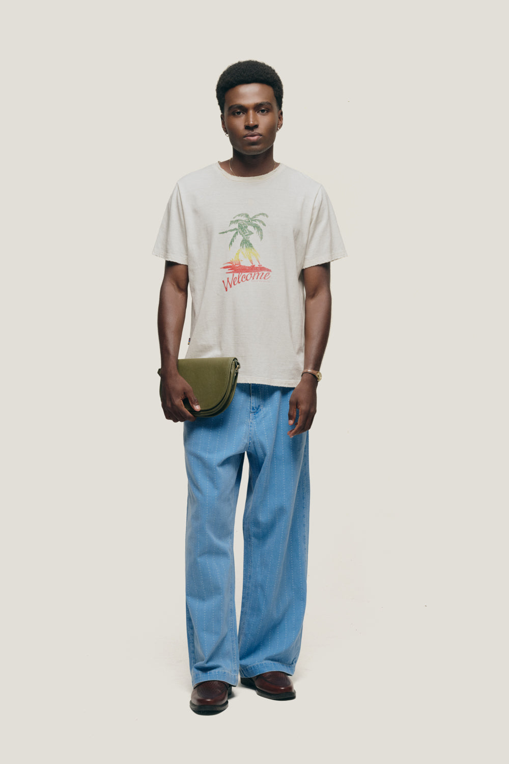 T-shirt Slim Fit Hula Hula - Off White