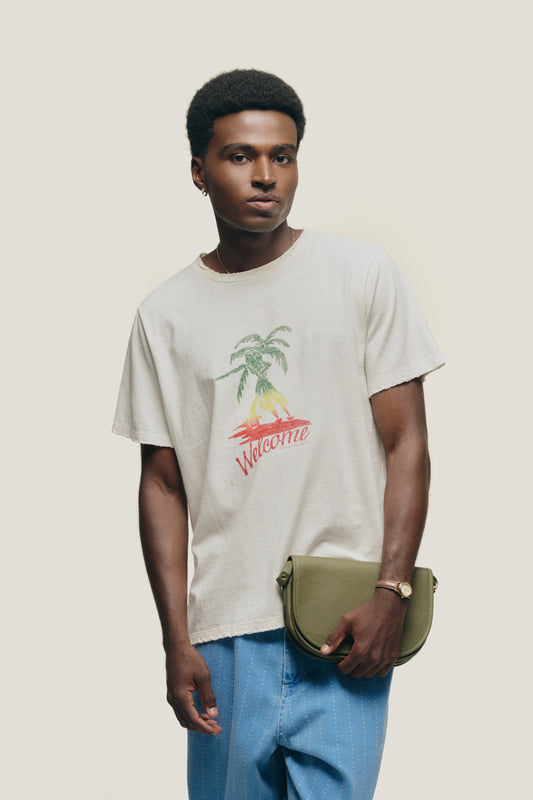 T-shirt Slim Fit Hula Hula - Off White