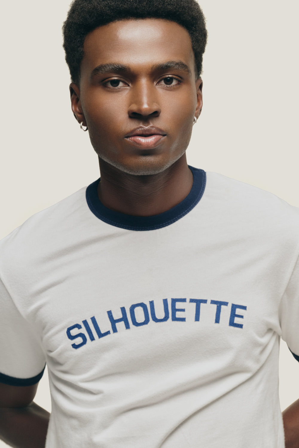 T-shirt Slim Fit Silhouette - Off White