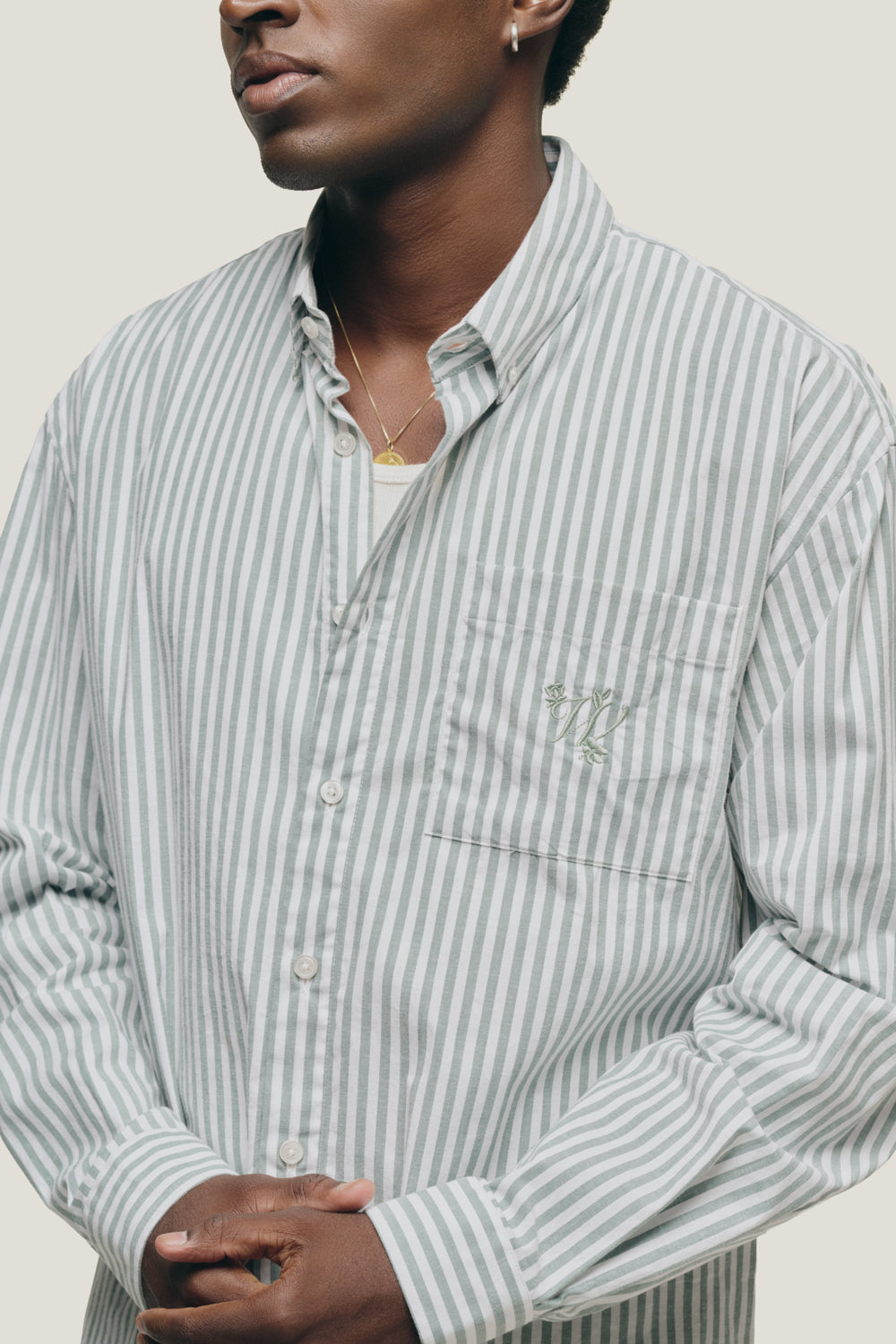 Camisa Listrada - Verde