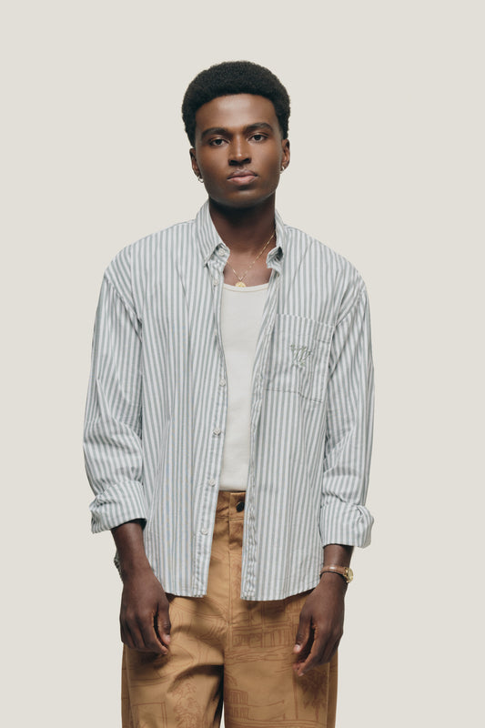 Camisa Listrada - Verde