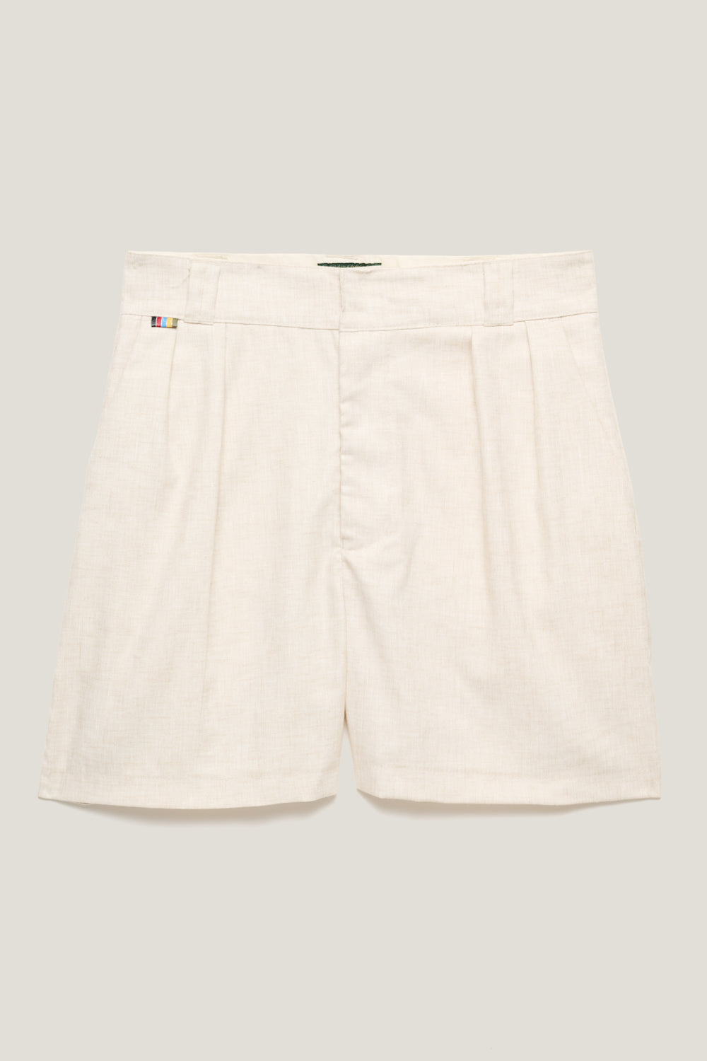 Bermuda Alfaiataria Dupla Prega - Oat