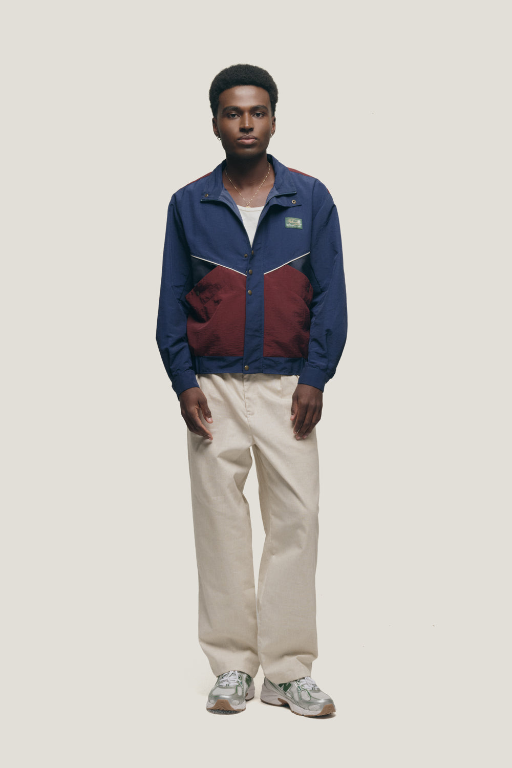 Jaqueta Duotone Windbreaker - Azul e Vinho