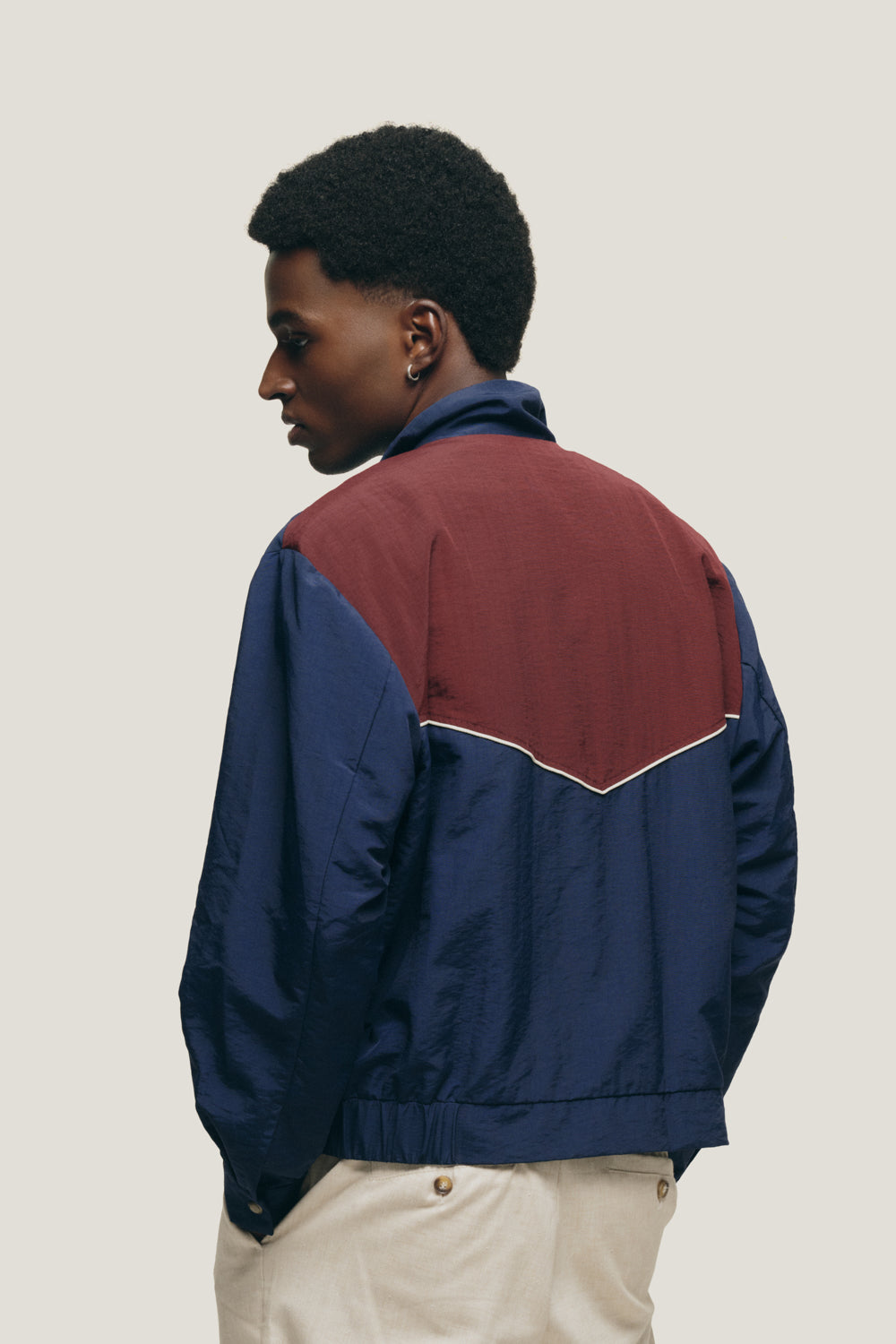 Jaqueta Duotone Windbreaker - Azul e Vinho