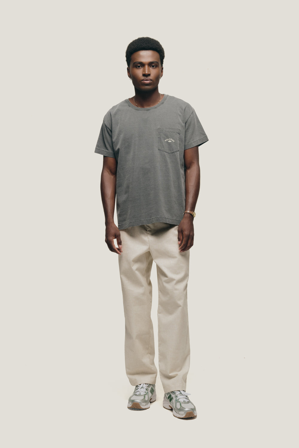 T-shirt Sunny Pocket - Cinza Stoned