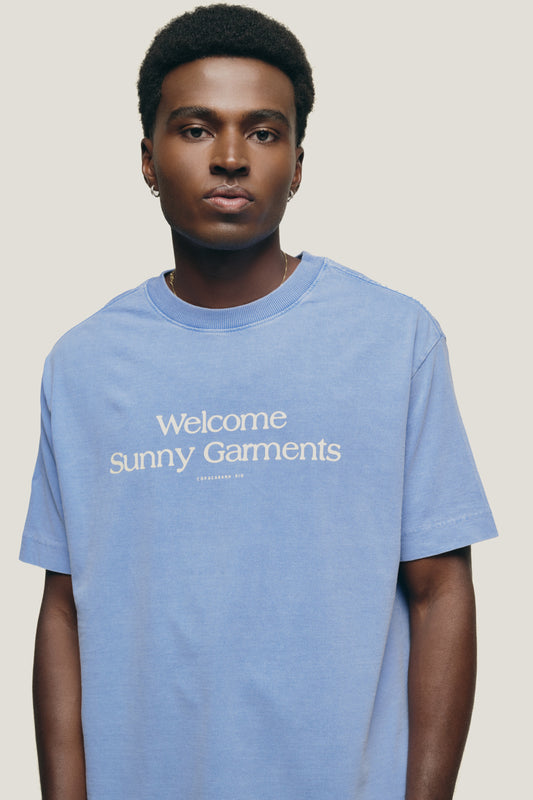 T-shirt Regular Fit Sunny - Azul Stoned