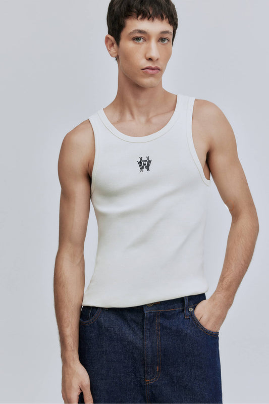 Regata Monograma Algodão Peruano Hering + Welcome - Off White