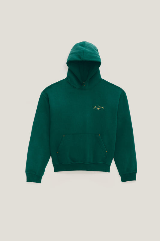 Hoodie Boxy Fit Tulipa - Verde