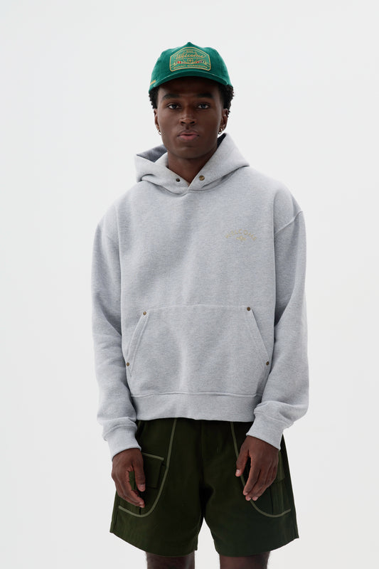 Hoodie Boxy Fit Tulipa - Cinza Mescla