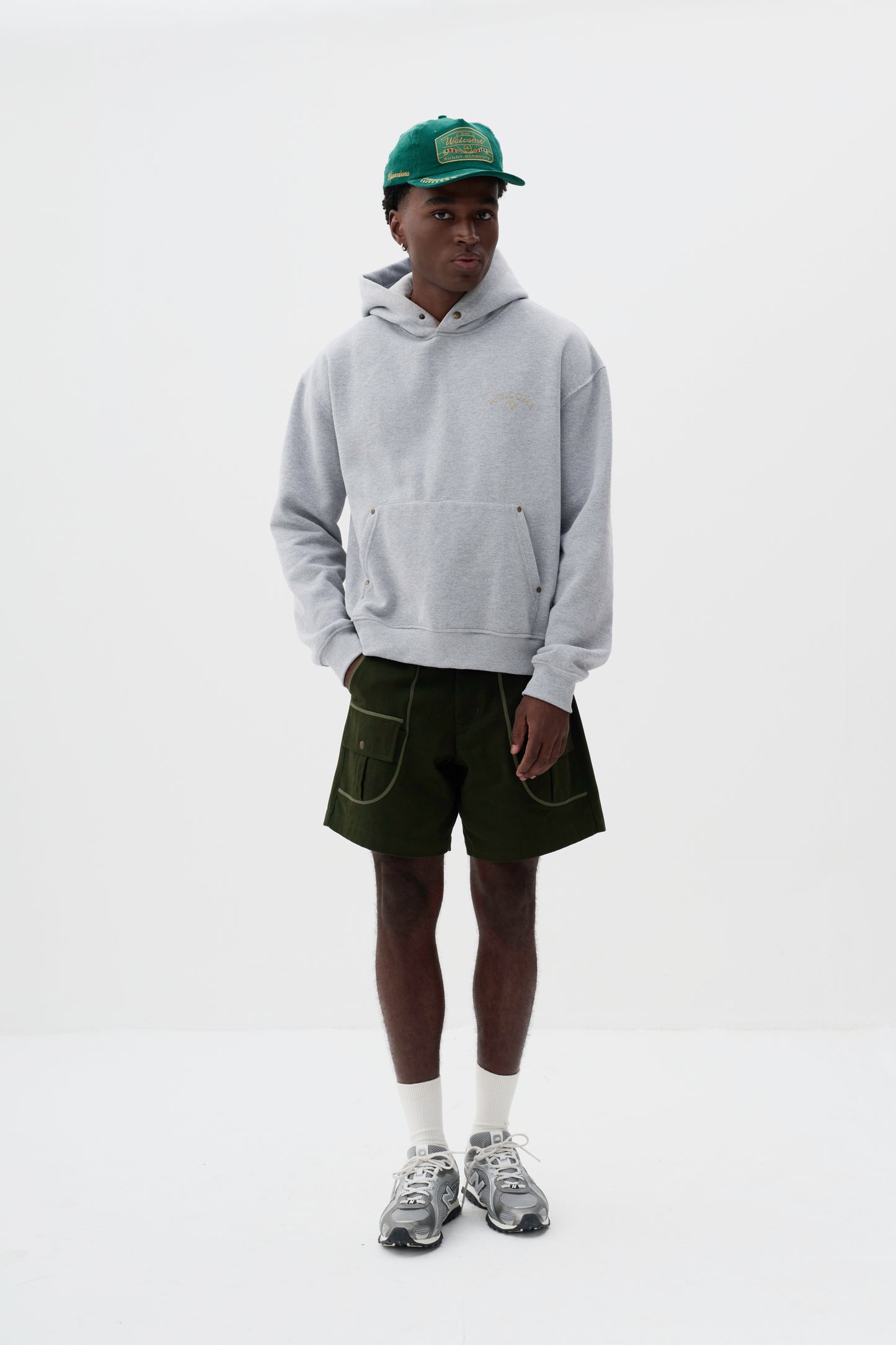 Hoodie Boxy Fit Tulipa - Cinza Mescla