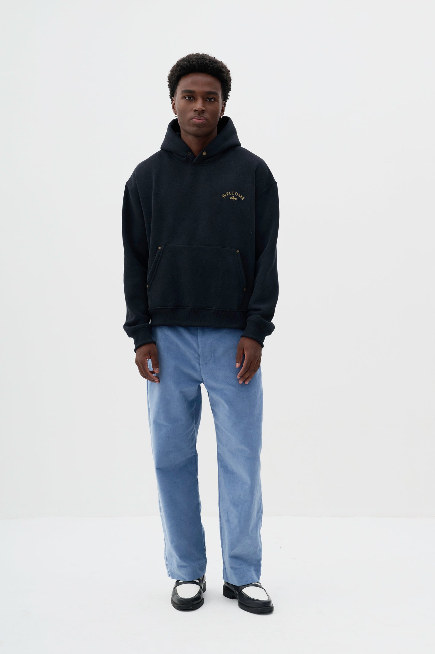 Hoodie Boxy Fit Tulipa - Preto