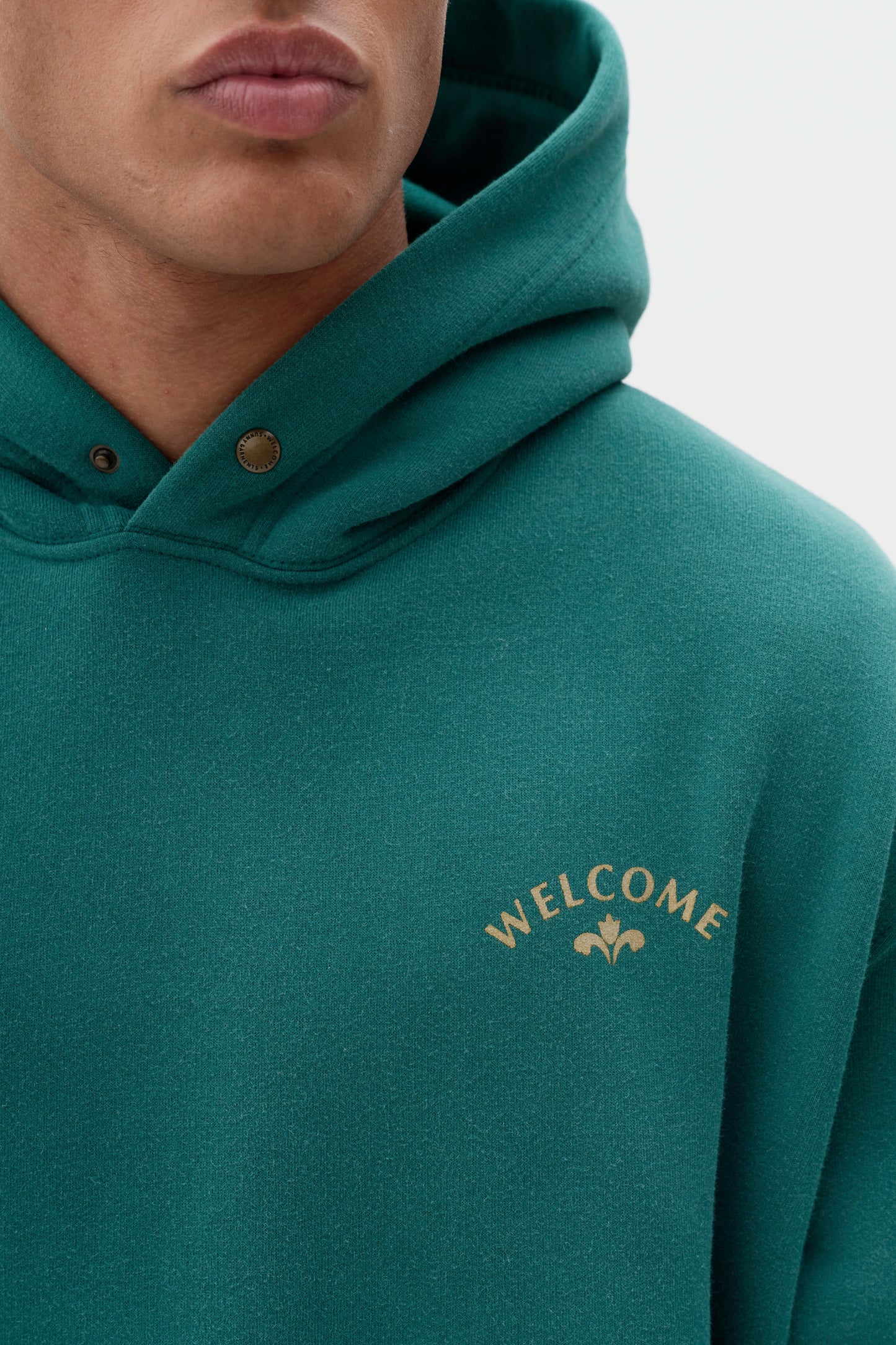 Hoodie Boxy Fit Tulipa - Verde