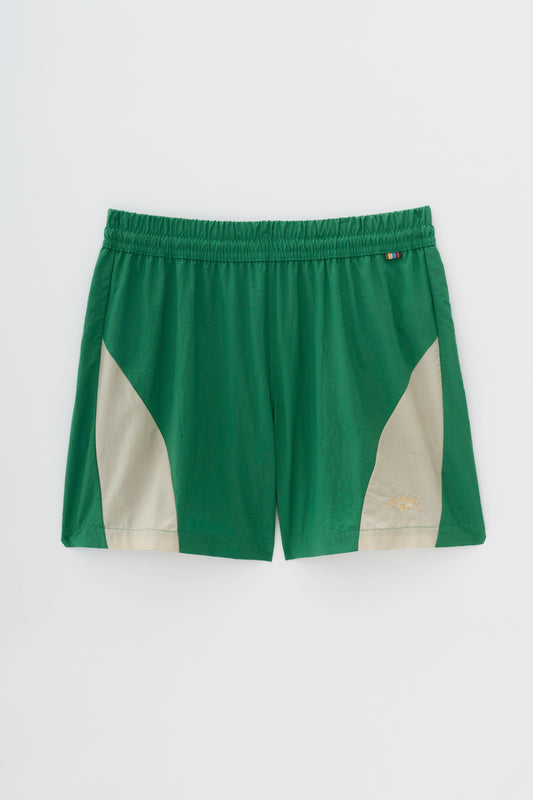 Short Nylon Fishnet - Verde e Off White