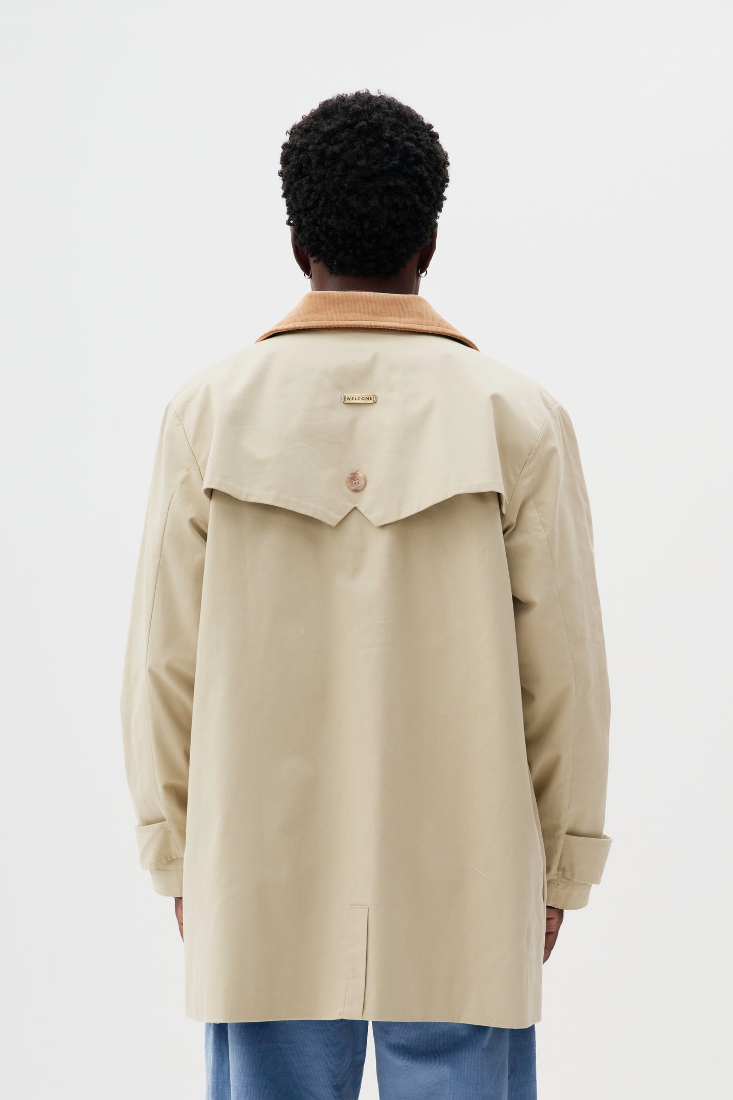 Jaqueta Trench Coat Noir - Bege