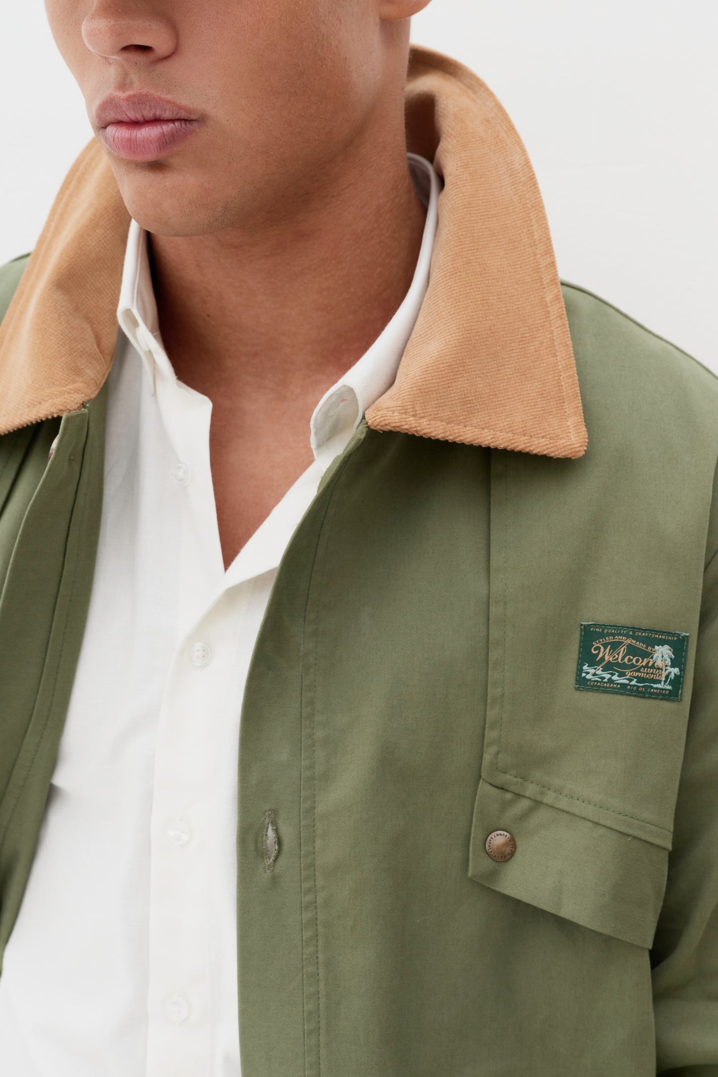 Jaqueta Trench Coat Noir - Verde