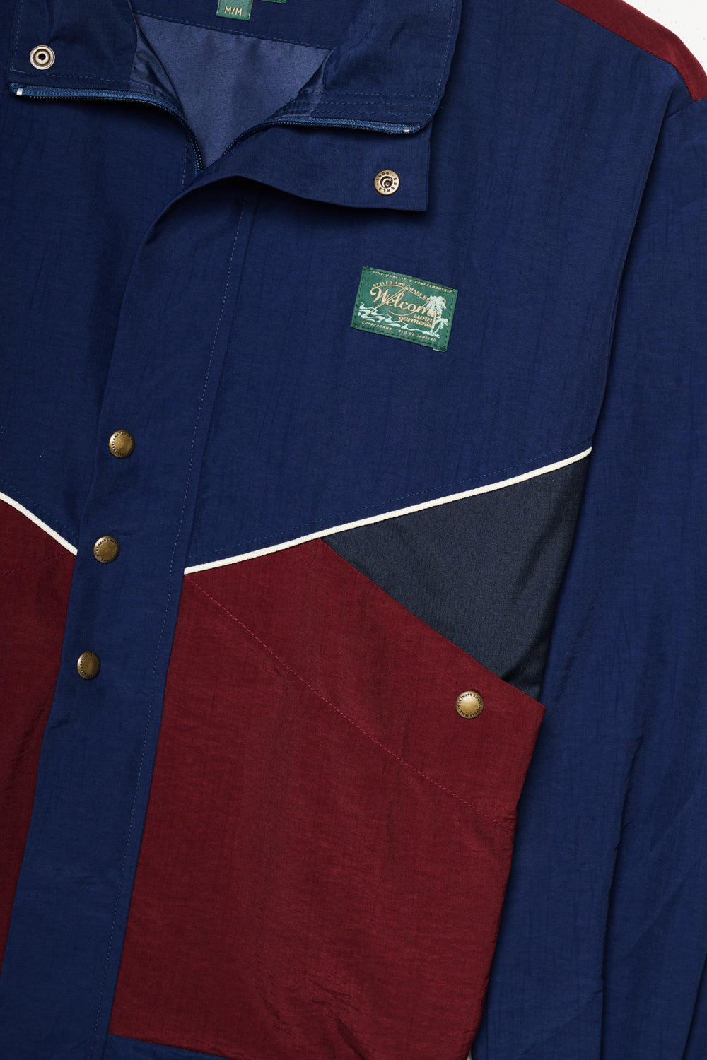 Jaqueta Duotone Windbreaker - Azul e Vinho