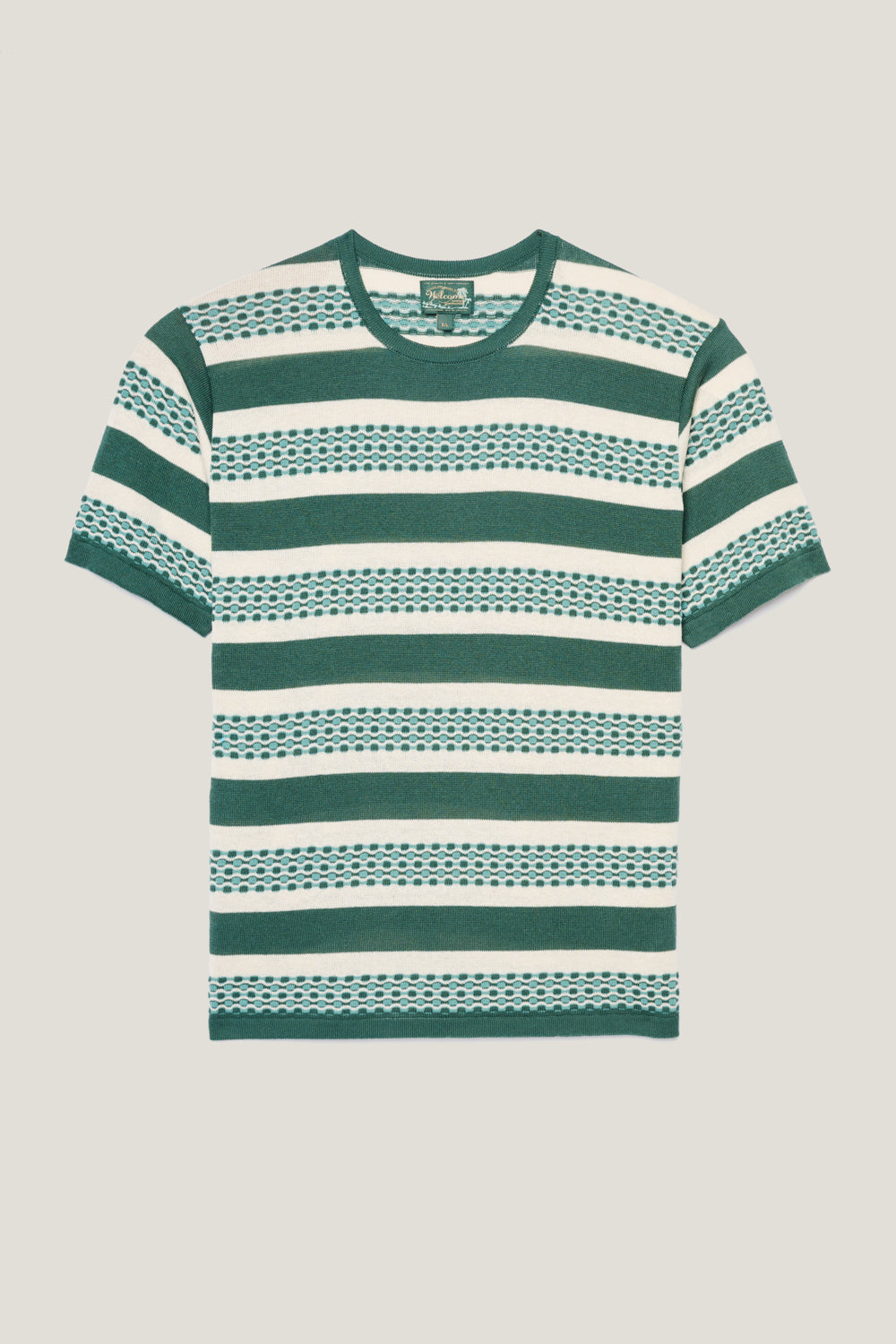 T-shirt Tricô Orla Listrada - Verde