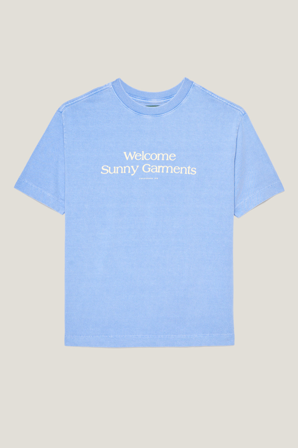 T-shirt Regular Fit Sunny - Azul Stoned